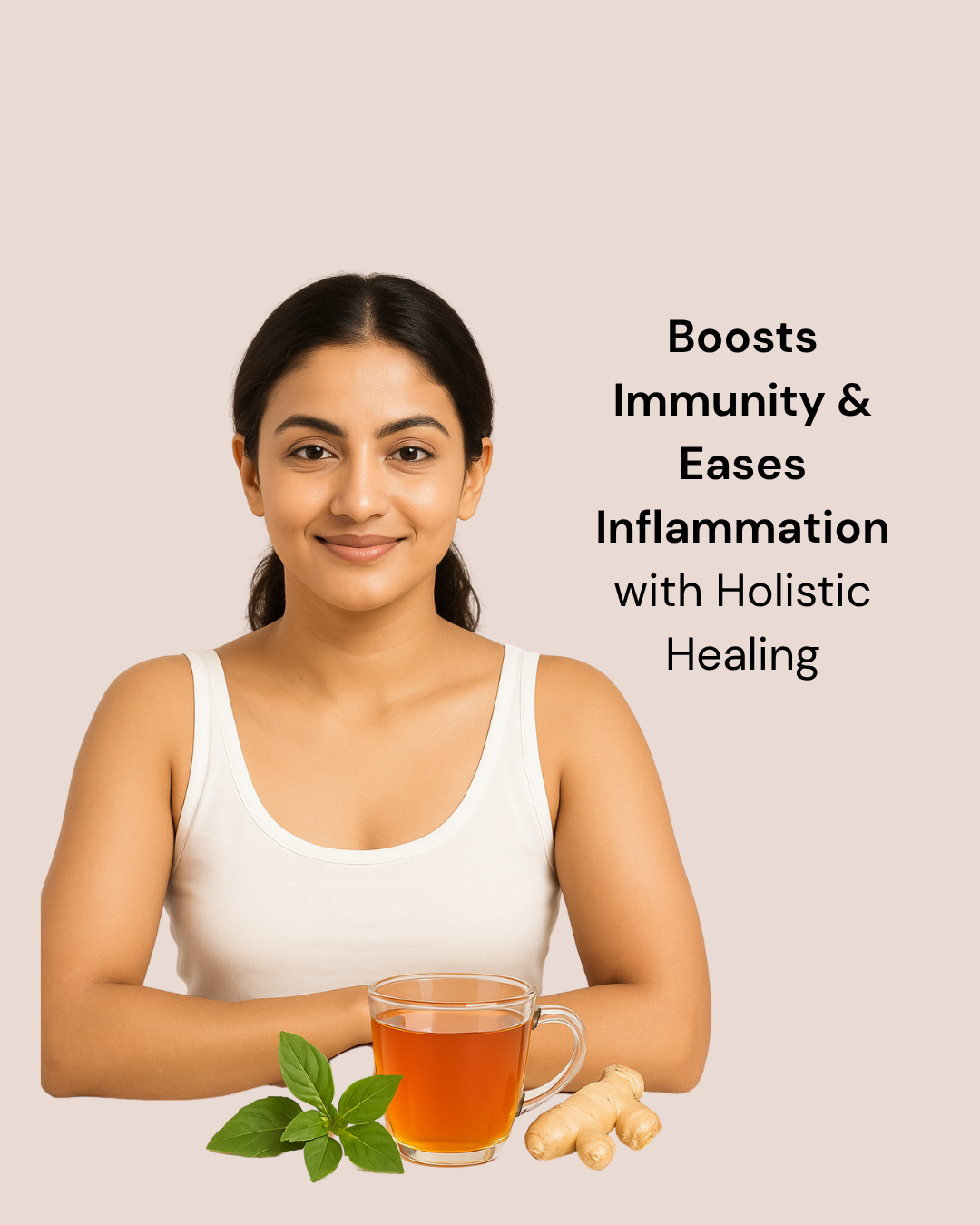 Tulsi Ginger Tea - Strengthens immunity and reduces inflammation (Tea Bags)
