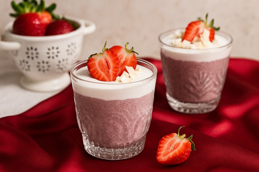 Hibiscus Rose Chia Pudding – Summer Dessert