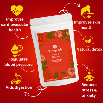 Health benefits of hibiscus rose herbal tea