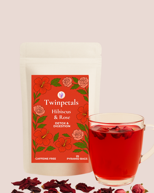 Hibiscus Rose Tea - Supports digestion and gentle detox (Tea Bags)