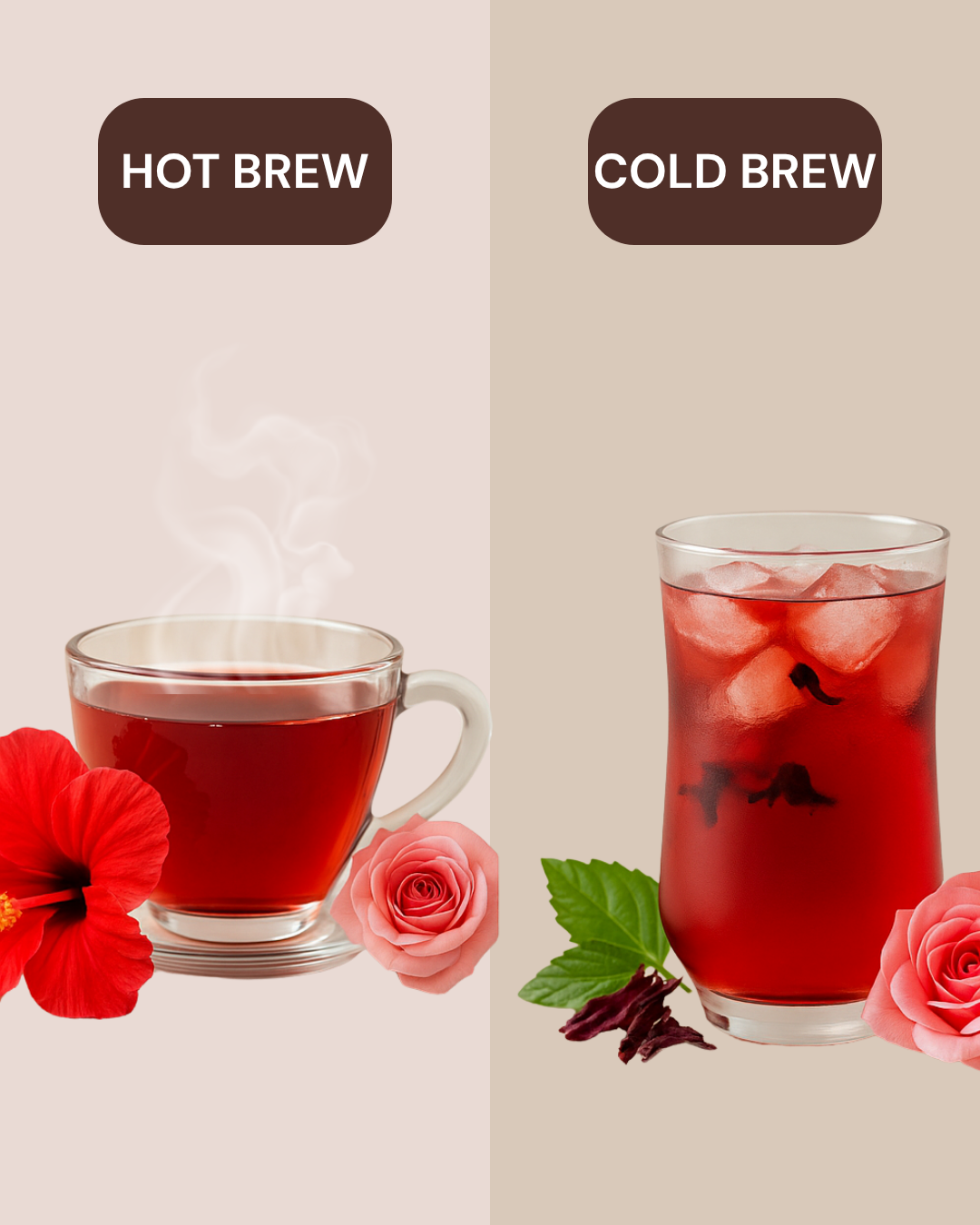 Hibiscus Rose Tea - Supports digestion and gentle detox (Tea Bags)